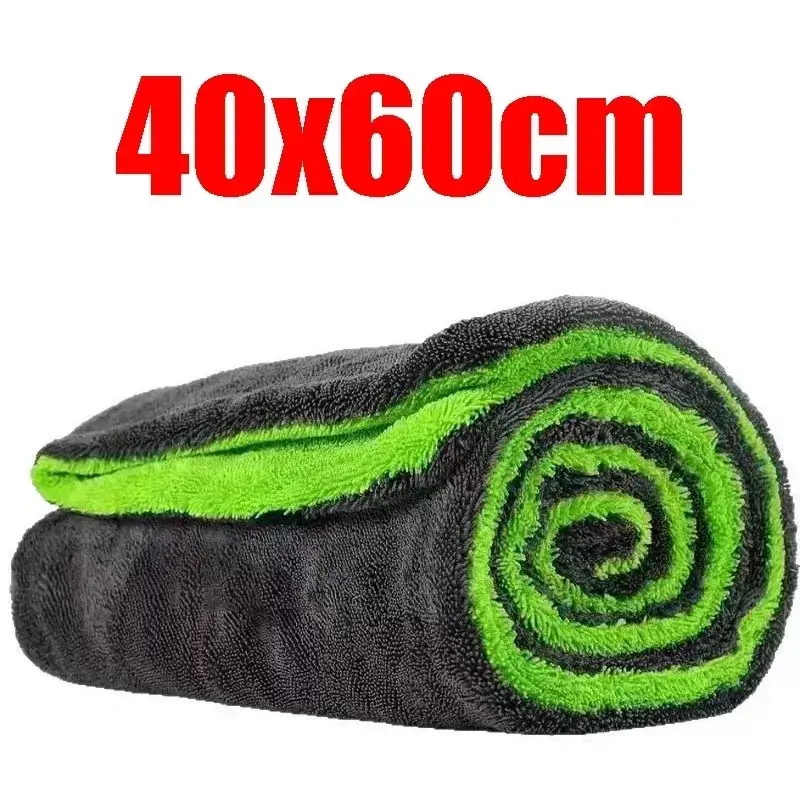 Thumbnail: Microfiber Car Wash Towel Double-Sided High-Absorbent Car Detailing Rags Scratch