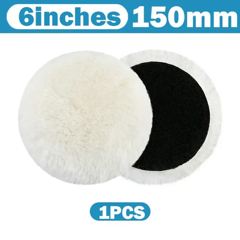 Thumbnail: Universal Car Polish Pad 3/4 /5/6/7 Inch Soft Imitated Wool Polishing Disc Car B