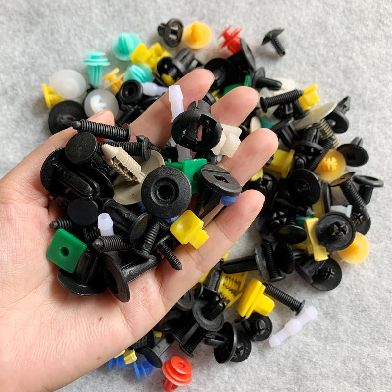 Thumbnail: 50pcs mixed plastic clips car interior fixed door panel fender nylon screws car