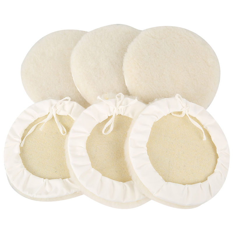 Thumbnail: 6Pcs Polishing Buffer Pads 7 Inch 180mm Polishing Bonnets Soft Wool and Wheel Po