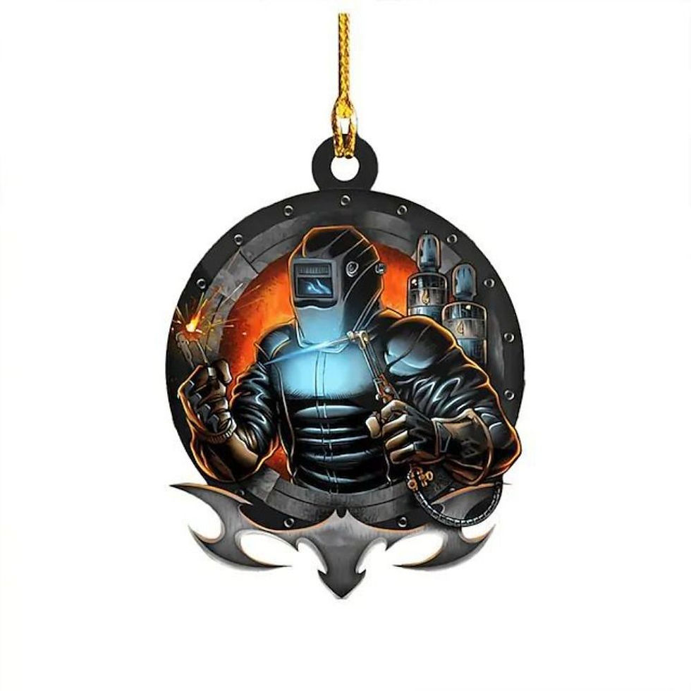 Thumbnail: Acrylic Christmas Welder Hanging Decoration Creative Flat Cartoon Christmas Tree