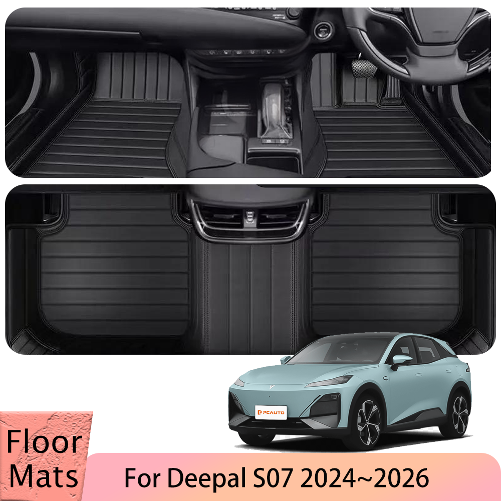 For Deepal S7 S07 2024~2026 2025 LHD RHD Car leather Floor Mats Scratch Resistan