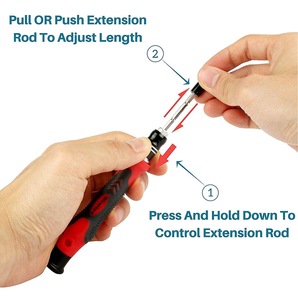 Thumbnail: WIREHARD 62 in 1 Multi-Bit Precision Screwdriver Set Magnetic iPhone and Co..