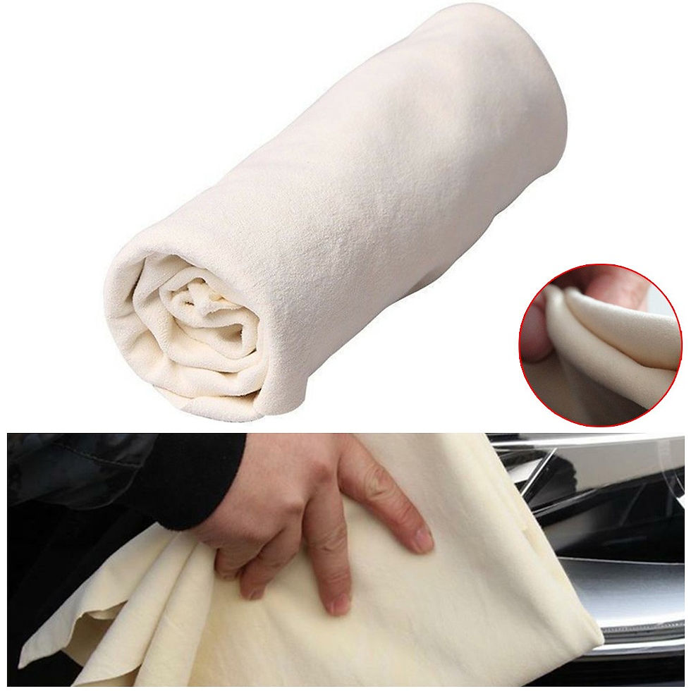 Thumbnail: Natural Chamois Clean Leather Cloth Car Home Motorcycle Wash Care Quick Dry Wash