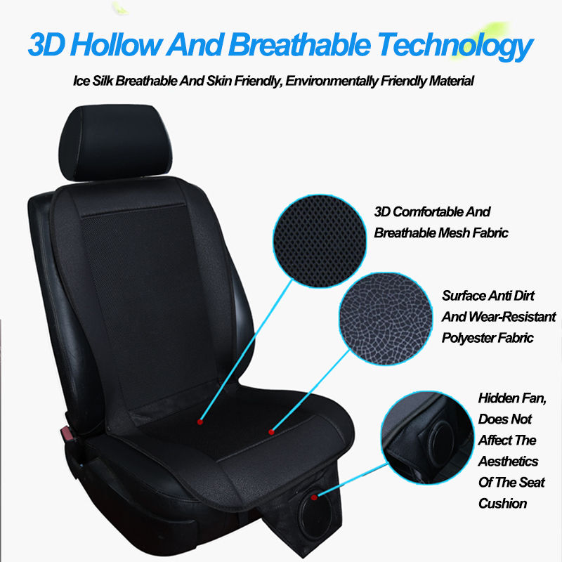 Thumbnail: Car seat air cooling pad for summer coolness, ventilation seat cover, car seat c