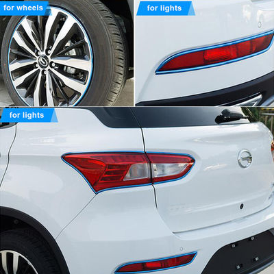 Thumbnail: 8M Car Decor Car Wheel Rim Protector Sticker Chrome Moulding Strip Trim Grille B
