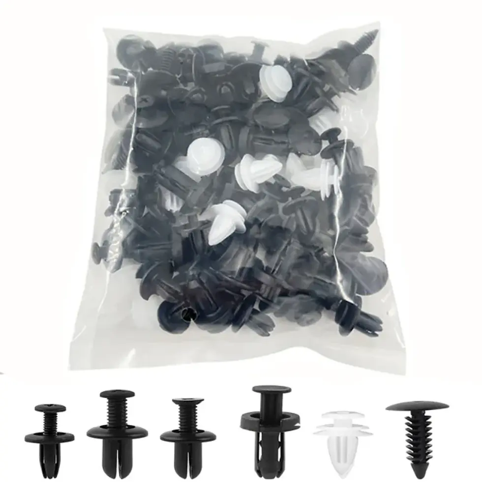Thumbnail: 100pcs Trim Panel Retainer Fastener Kit Mixed Auto Plastic Clip Car Body Push Pi