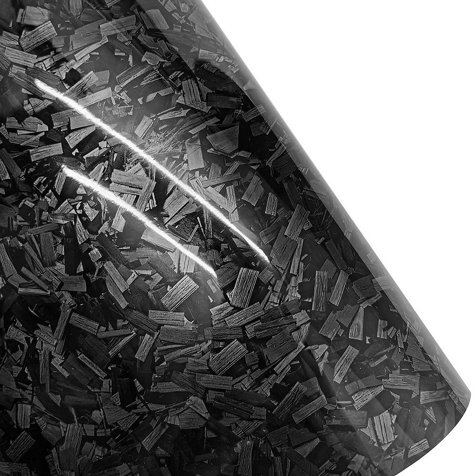 Thumbnail: 50cm*300cm High Glossy Black Gold Silver Red Forged Carbon Fiber Car Sticker Sti