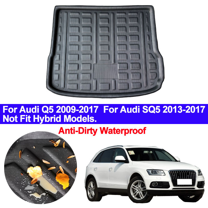 Car Rear Trunk Mat Cargo Tray Boot Liner Carpet Protector Floor For AUDI Q5 2009