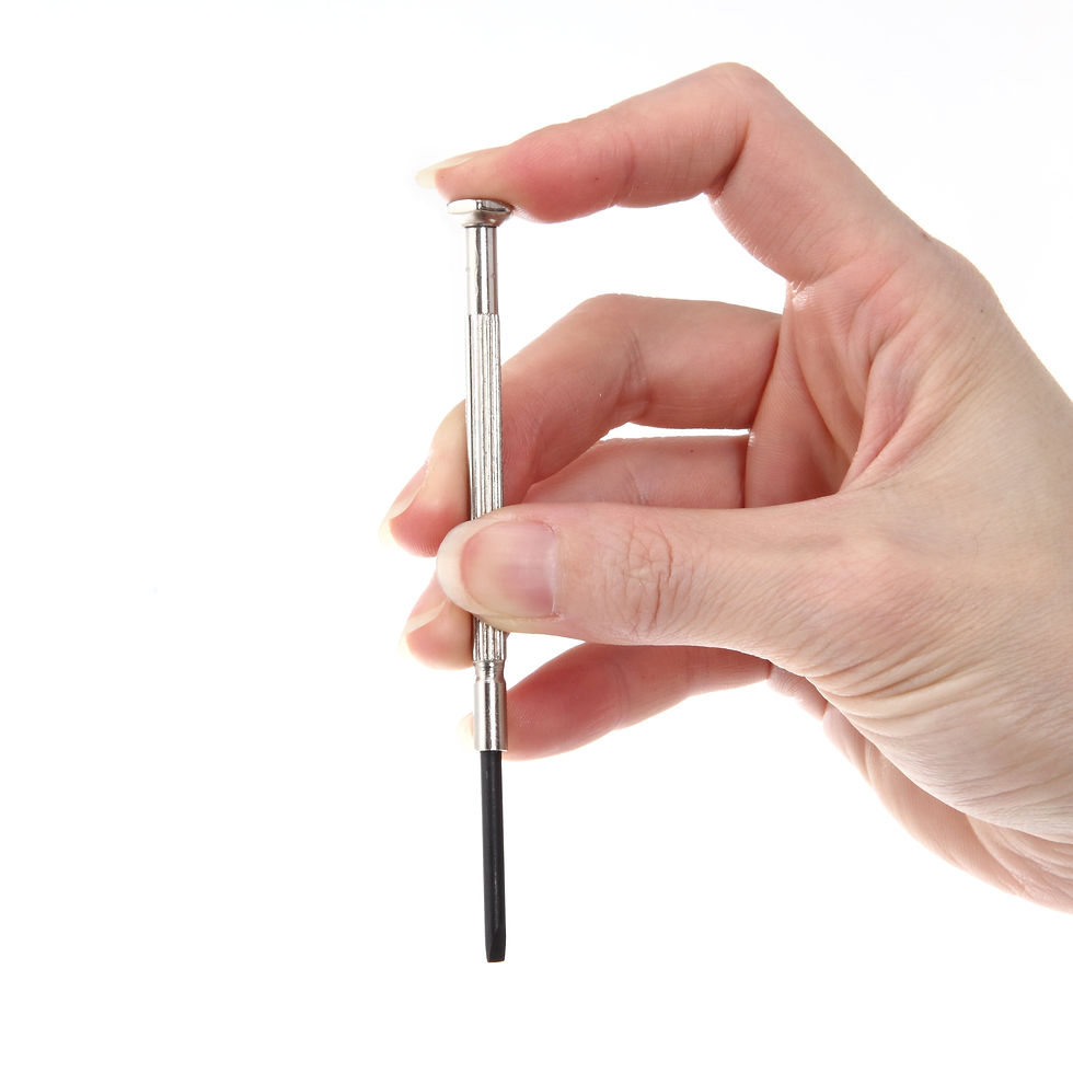 Thumbnail: Hyper Tough 6 Piece Precision Philips and Slotted Screwdriver Set TS80037R,..