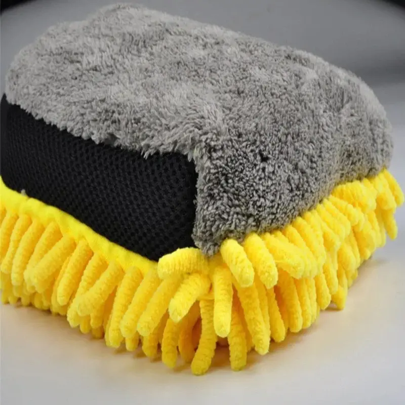 Thumbnail: 1pcs Double Sided Car Wash Gloves Car Ultra Fine Fiber Chenille Gloves Special C