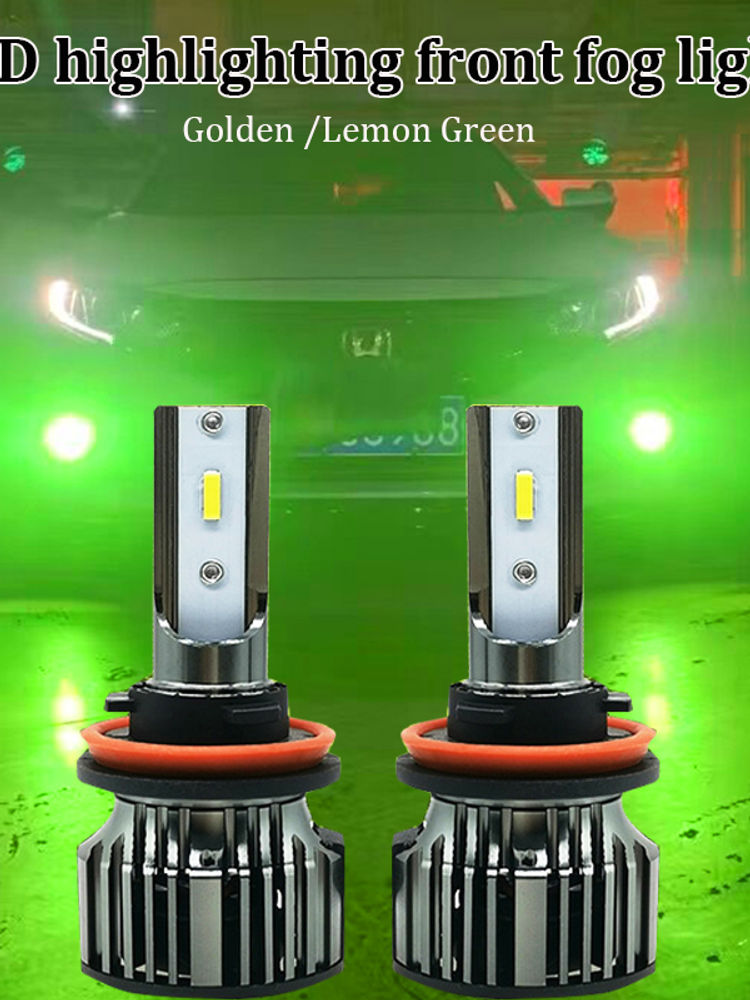2x 3570 60W LED H4 Lemon Green Fog Light Bulb H8 H11 H7 9005 9006 Lemon Yellow C
