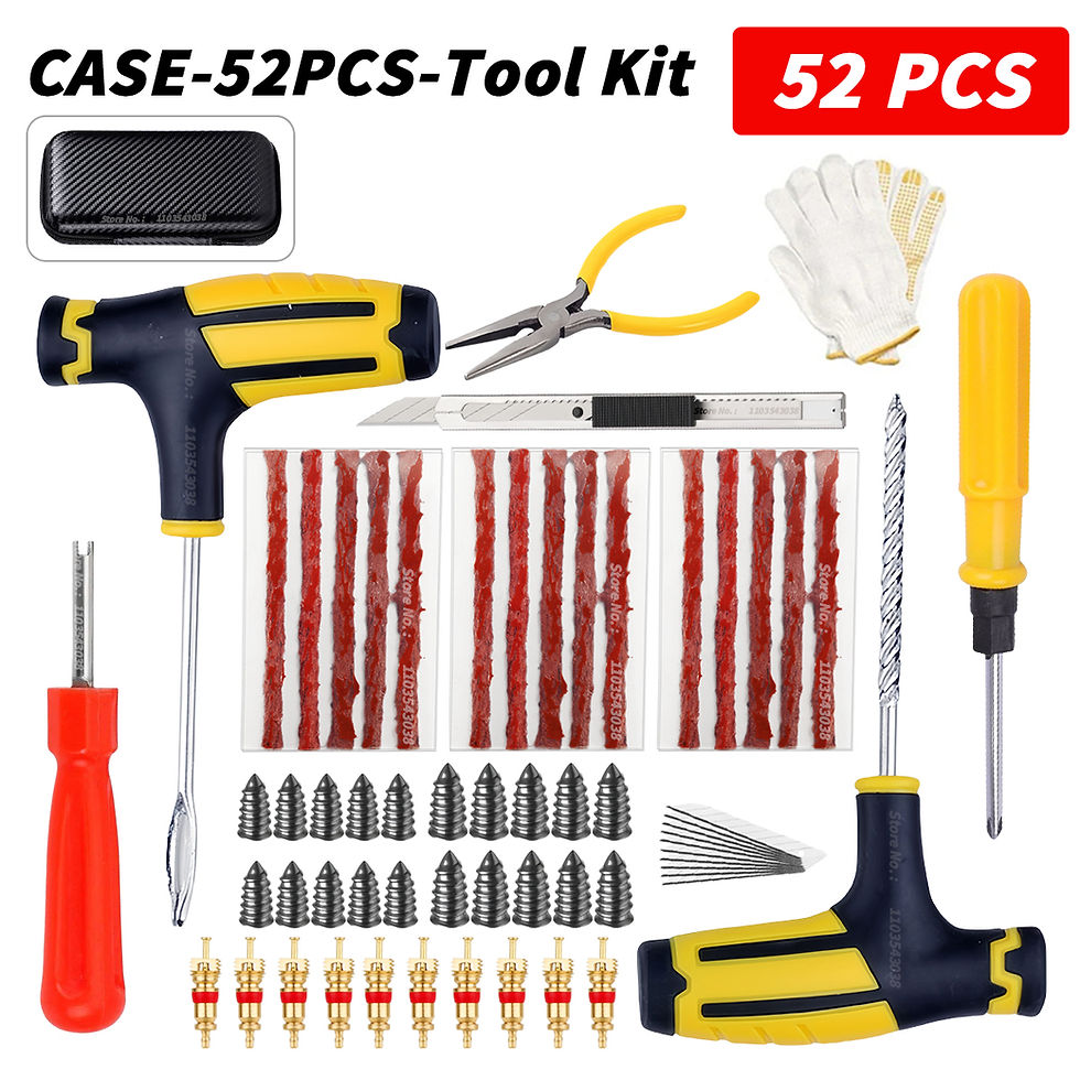 Thumbnail: Car Tire Repair Kit Puncture Plug Tools Tyre Puncture Emergency for Universal Ti