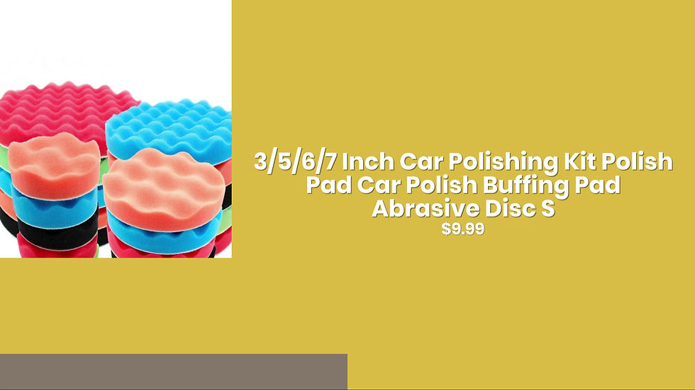 Thumbnail: 3/5/6/7 Inch Car Polishing Kit Polish Pad Car Polish Buffing Pad Abrasive Disc S