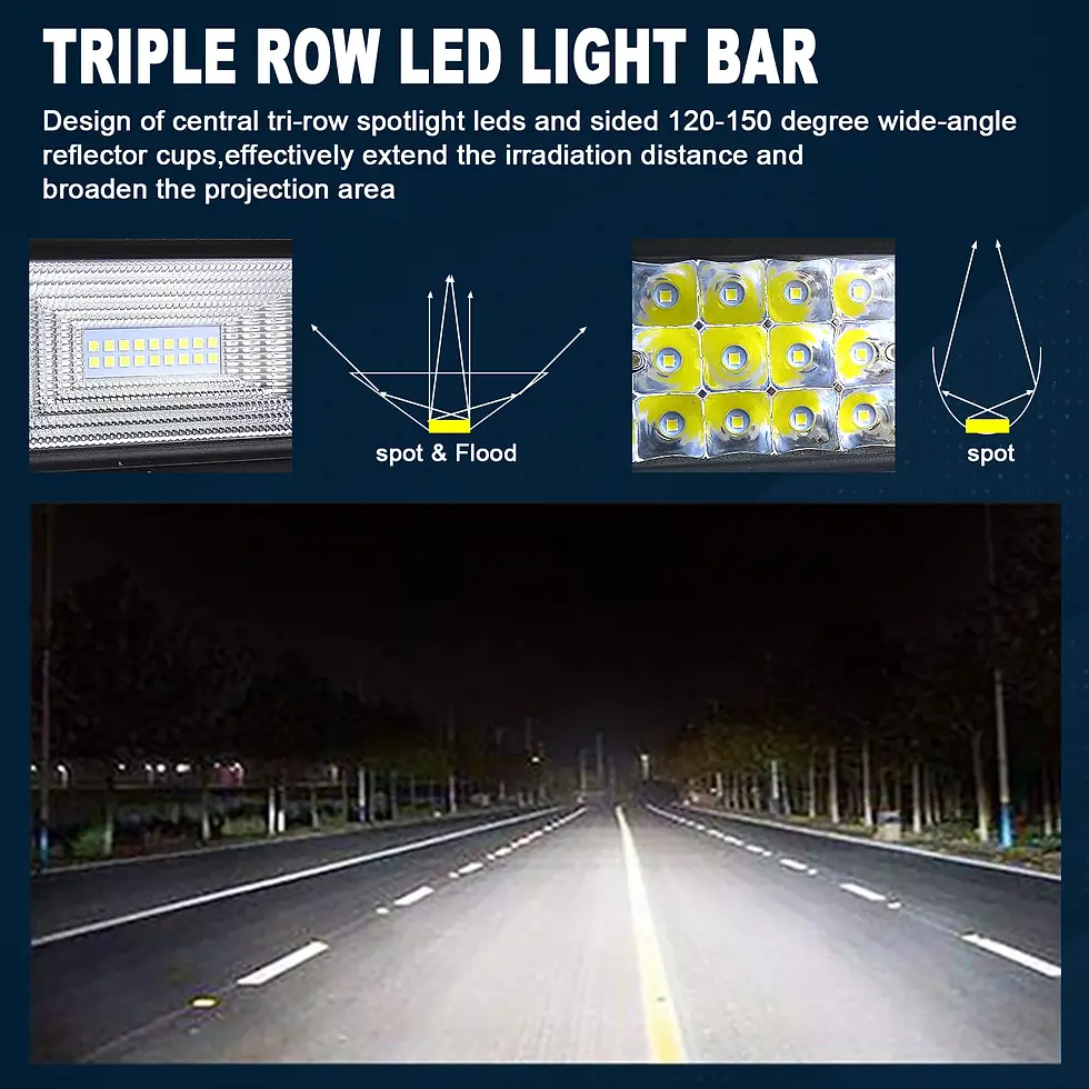 Thumbnail: 22 32 42 52 Inch 270W 405W 7d Off Road Led Light Bar Curved LED Driving Lights