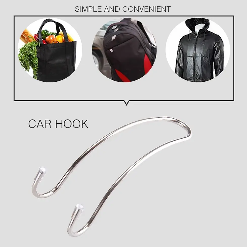 Thumbnail: Multi-functional Metal Auto Car Seat Headrest Hanger Bag Hook Holder for Bag Pur