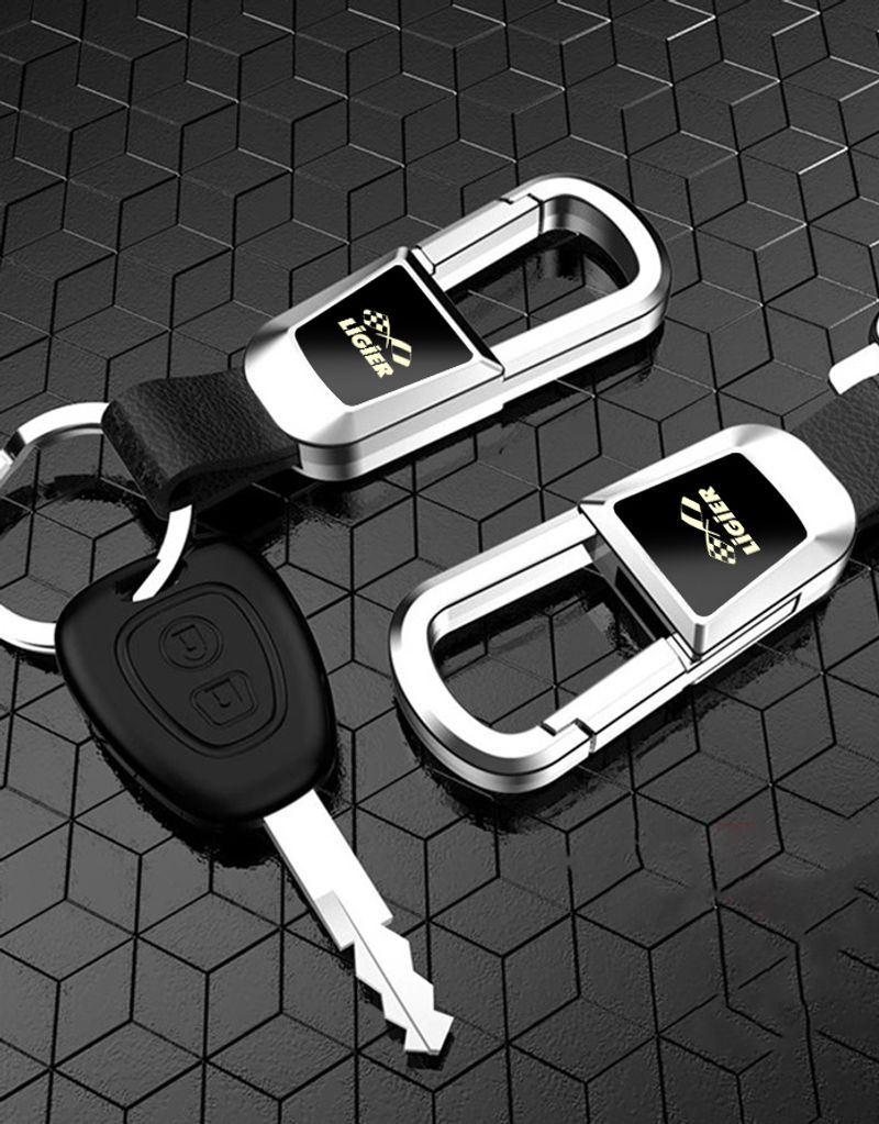 Thumbnail: car keychain Alloy Key chain leather key ring for ligier js50 L js2 js60 jsrc js