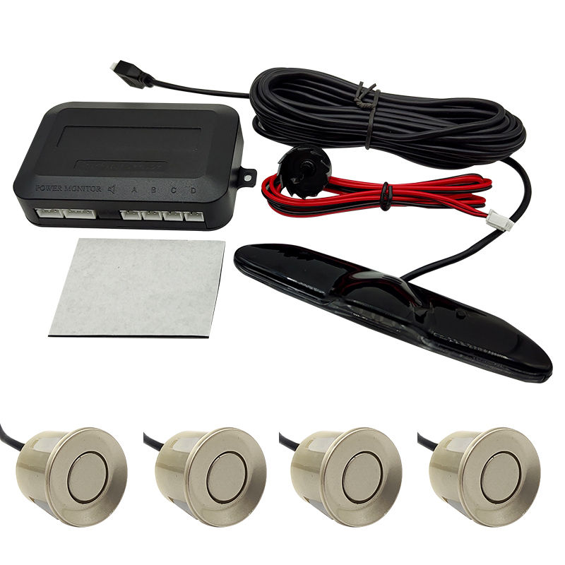 Thumbnail: New LED Parking Sensor System Backlight Monitor Display Kit Backup Detector Assi
