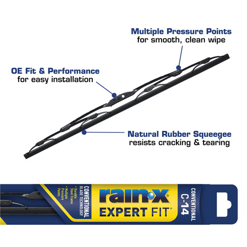Rain-X Expert Fit Conventional Windshield Wiper Blade C-14