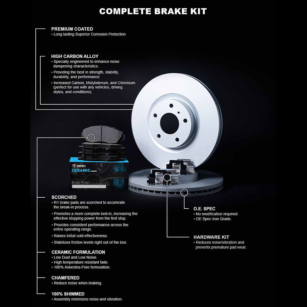 Thumbnail: R1 Concepts Rear Brakes and Rotors Kit