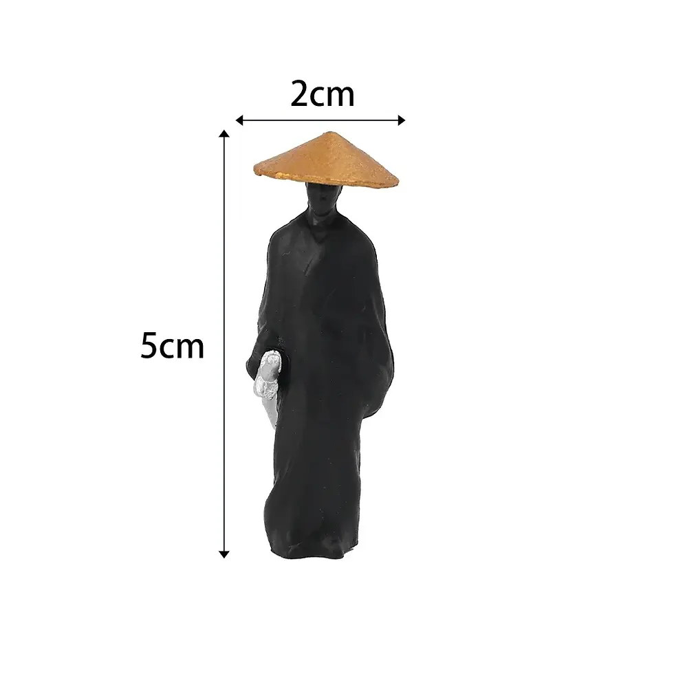 Thumbnail: Car Dashboard Warrior Ornaments Chinese Kung Fu Ancient Style Swordsman Center C
