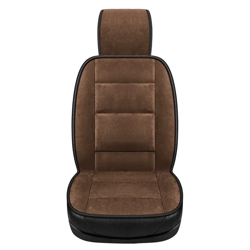 Thumbnail: Car Cushion Autumn and Winter Plush Cushion Cover Solid Waist Wear-resistant Win