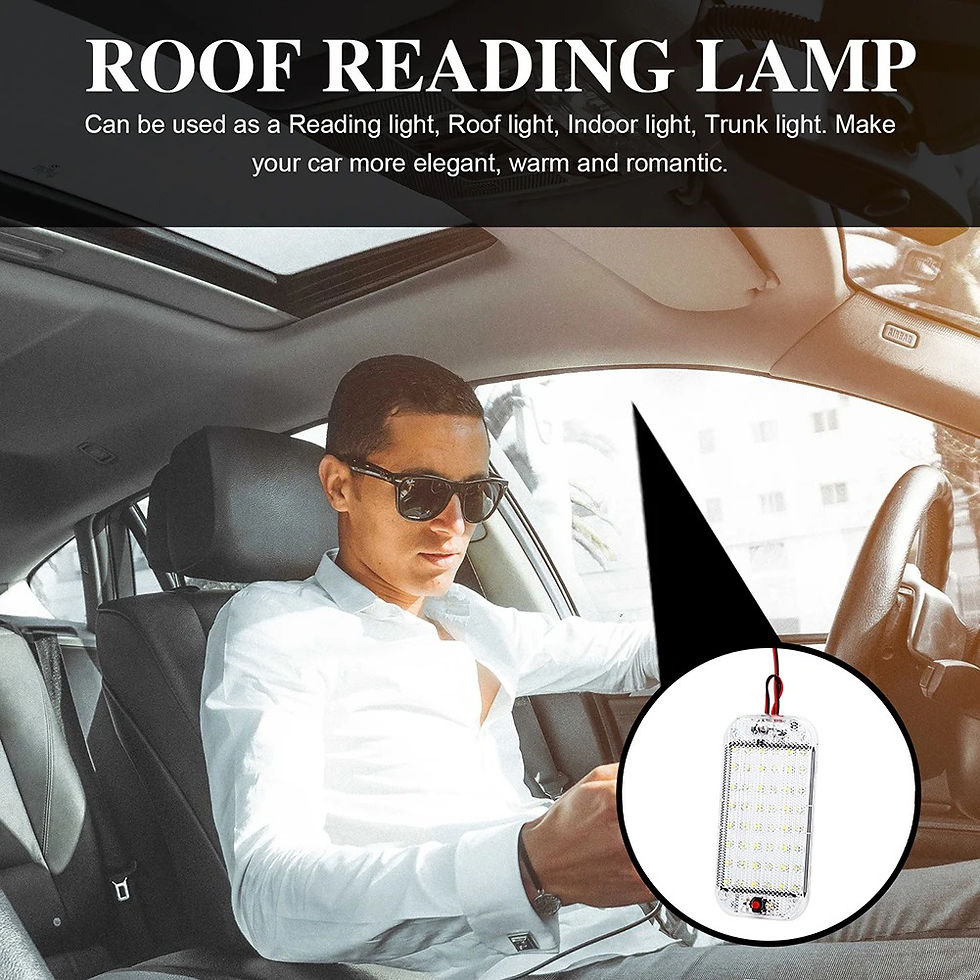 Thumbnail: 12v-80v Led Car Universal Roof Bars Car Reading Light Trunk Light Car Ceiling In