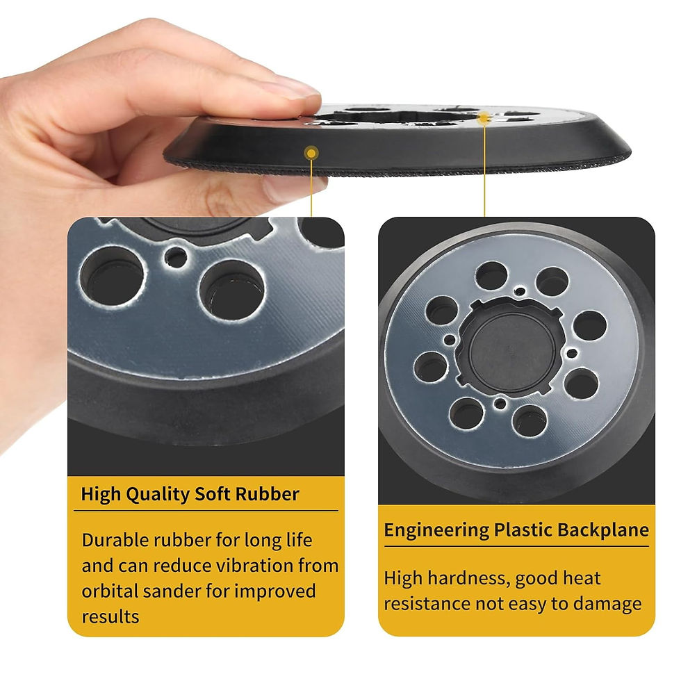 Thumbnail: Sander Pad  for Dewalt 2-Pack: 5" 8-Hole Hook and Loop Replacement Pads for..