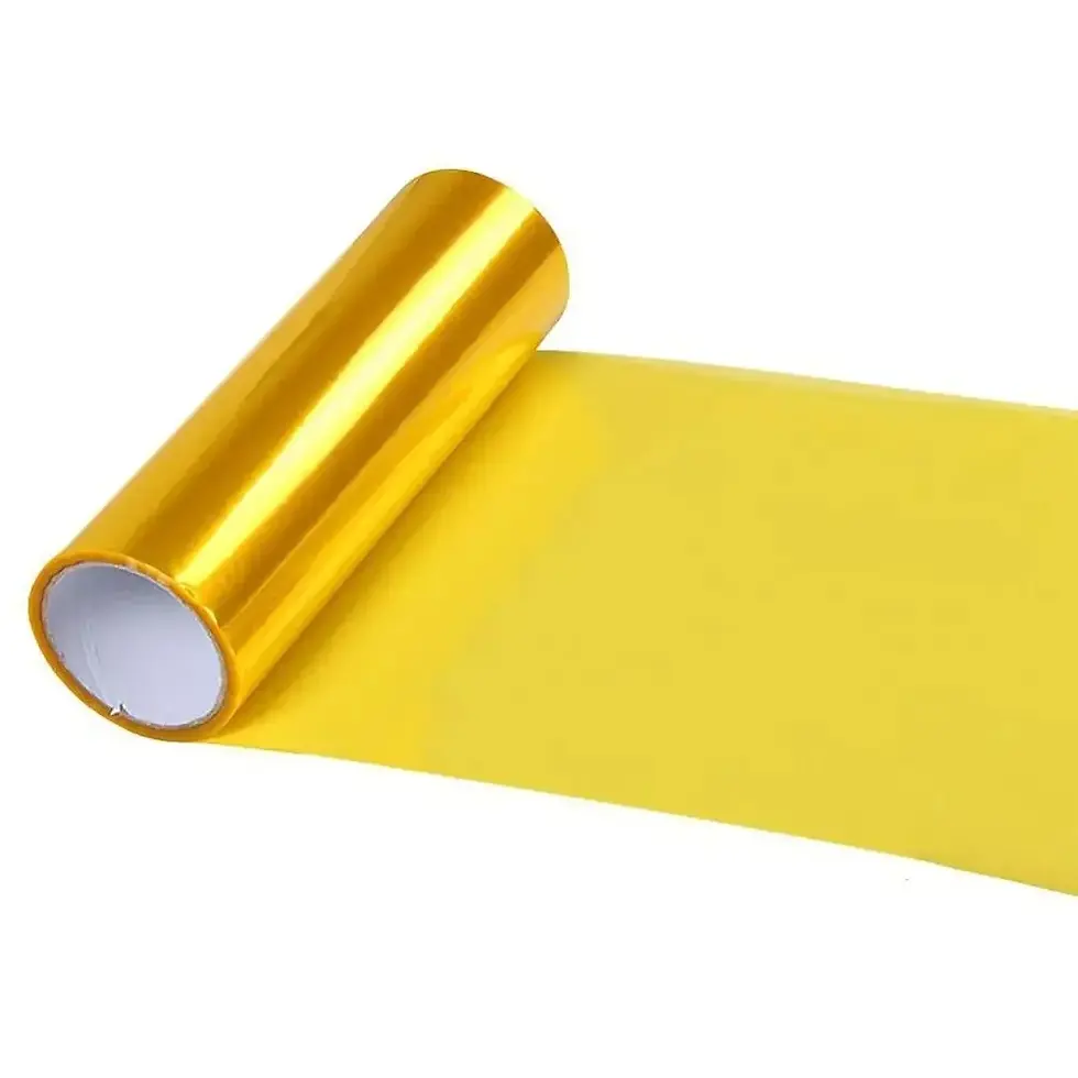 Thumbnail: Golden Yellow Light PVC Car Headlights Taillight Film Fog Stretchable Auto Taill