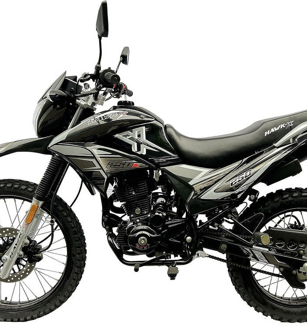Thumbnail: RPS New Hawk X 250 Enduro Dirtbike adults youth Dual Sports 5 Speed bike - ..