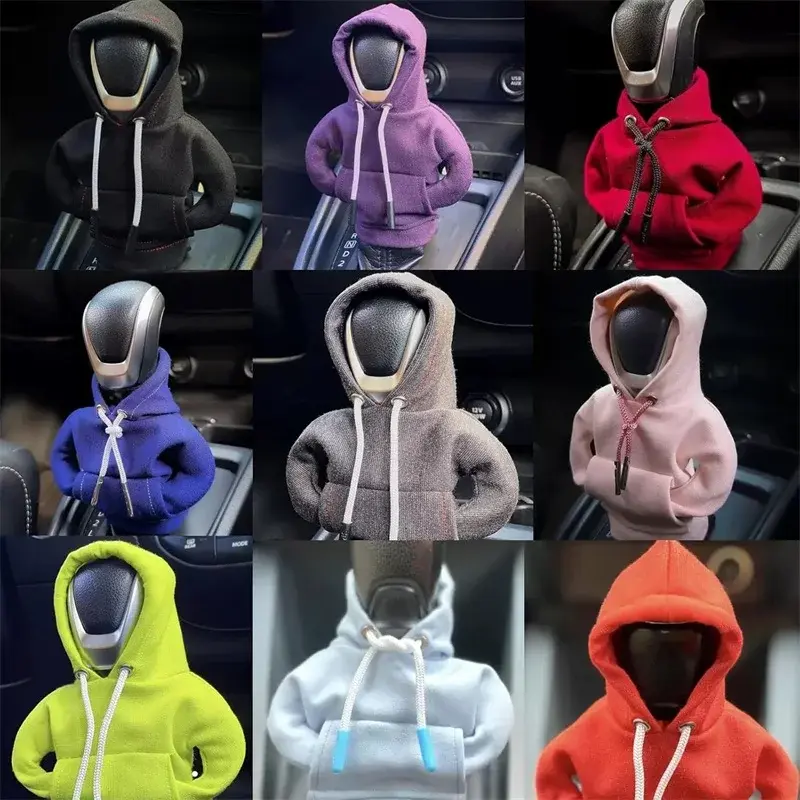 Thumbnail: Hoodie Universal Car Shift Lever Interior Decor Gear Shift Hoodie Cover Shift Co