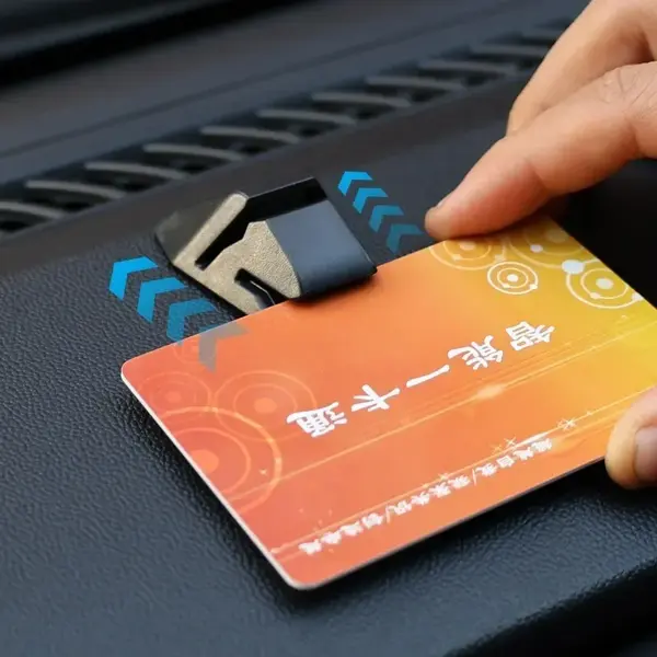 Thumbnail: Multifunctional Car Card Clamp Parking Card Fixed Holder Clip Auto Accessories C