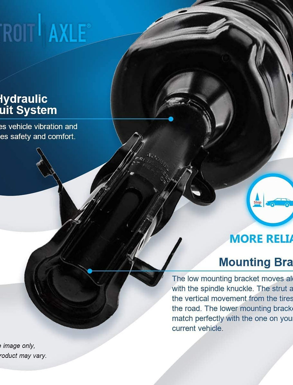 Thumbnail: Detroit Axle - Front Struts Sway Bars for 2007-2014 Honda CR-V Complete 2 S..