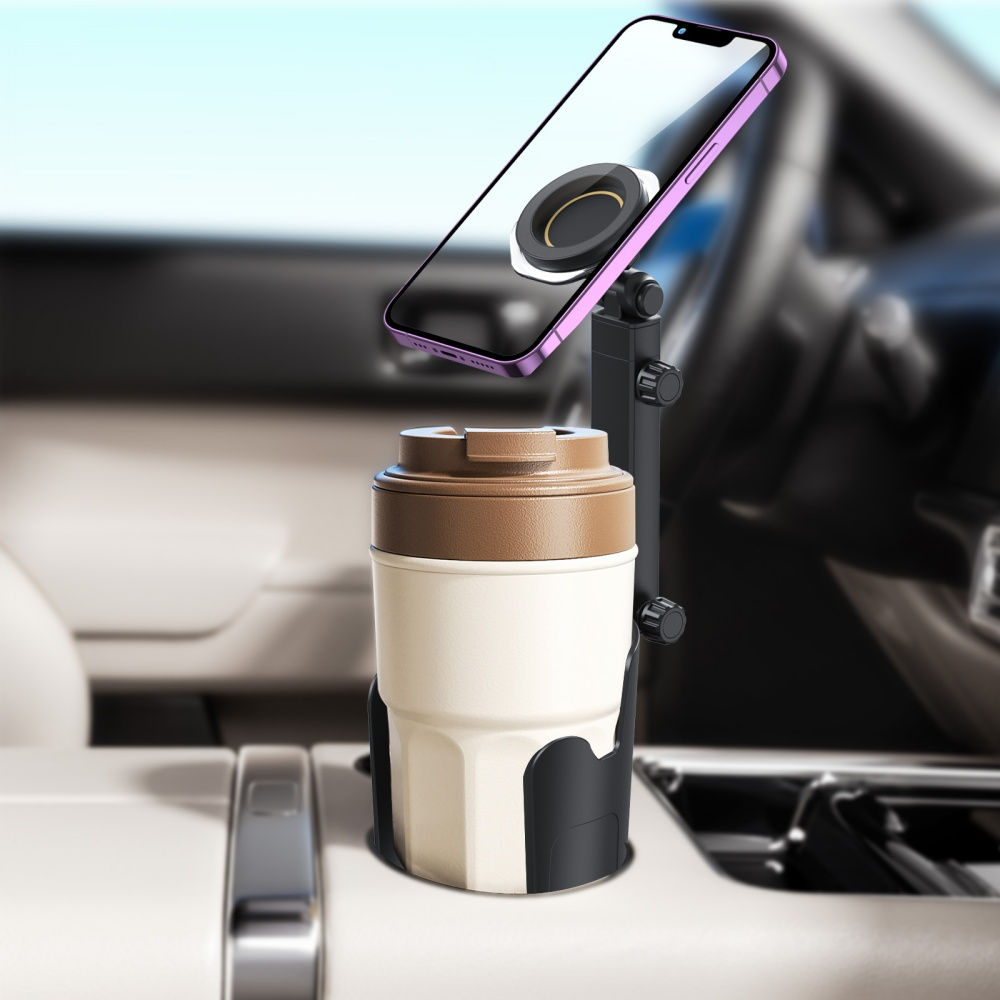 Car Dual-Use Magnetic Bracket Cup Holder Phone Holder 2-IN-1 360° Free Rotation