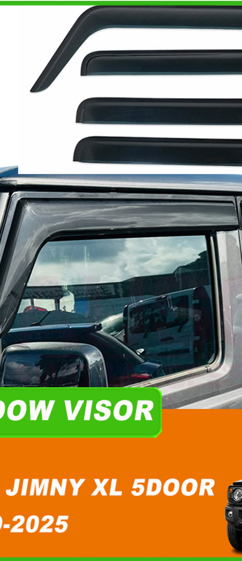 For Suzuki Jimny XL 5Doors 2019 2020 2021 2022 2023 2024 2025 Car Window Visor S