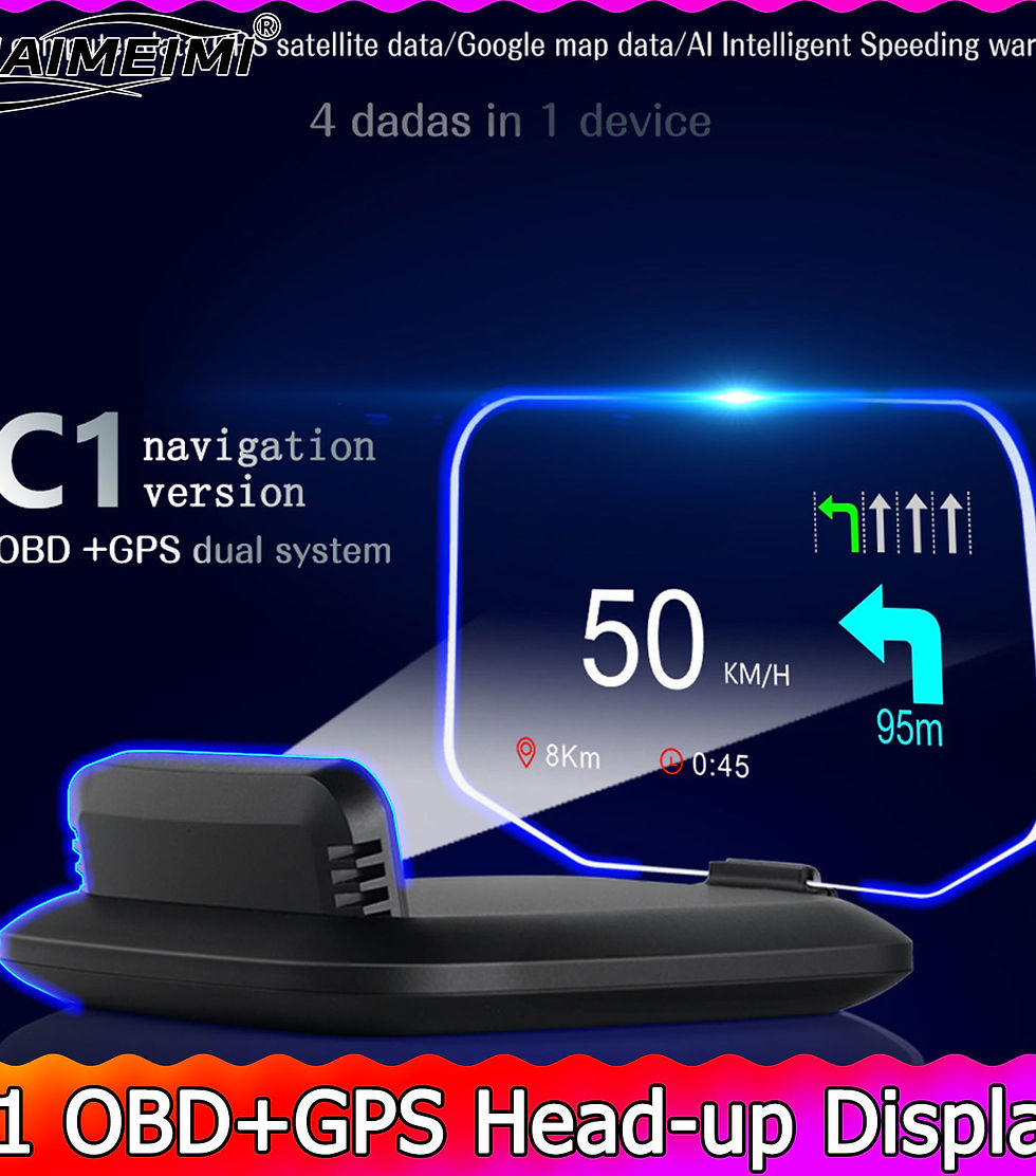 Thumbnail: Navigation Projection C1 Car OBD2+GPS HUD Head-Up Display Car Projector Speedome