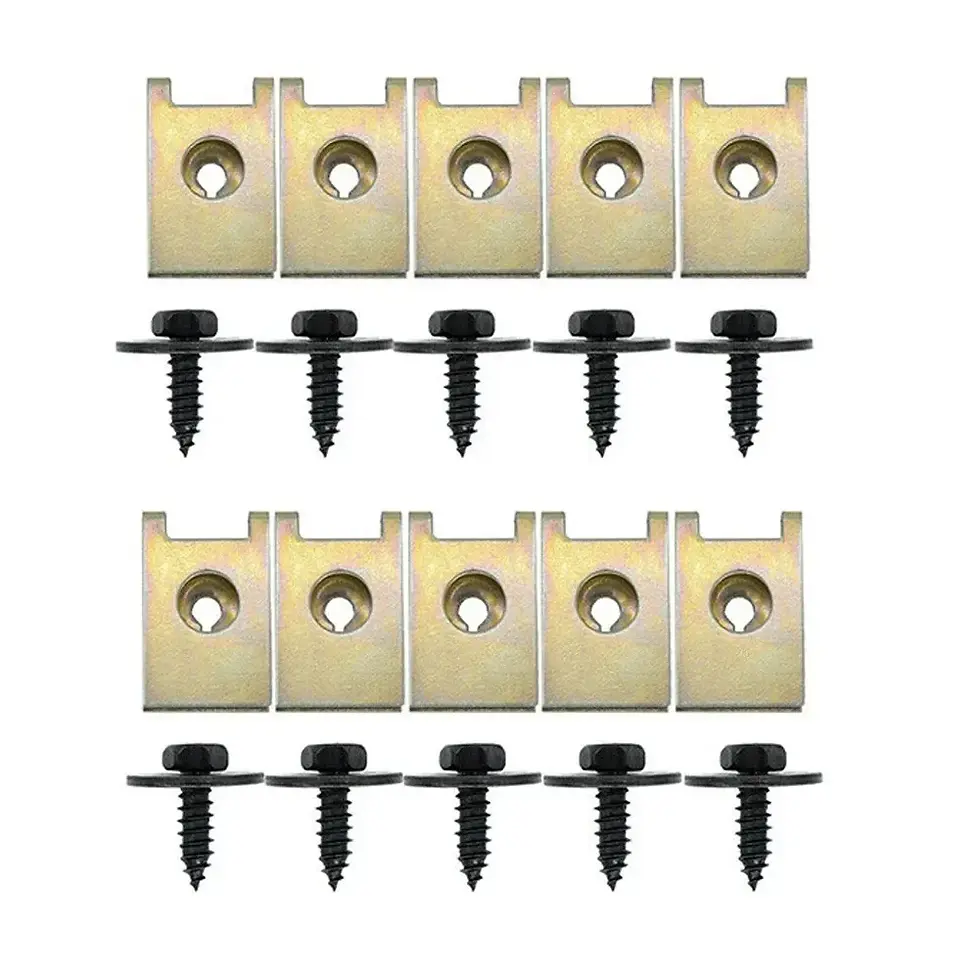 Thumbnail: 10pcs For BMW Hex Head Tapping Socket Bolt Screw Clips Undertray Splash Guard Fo