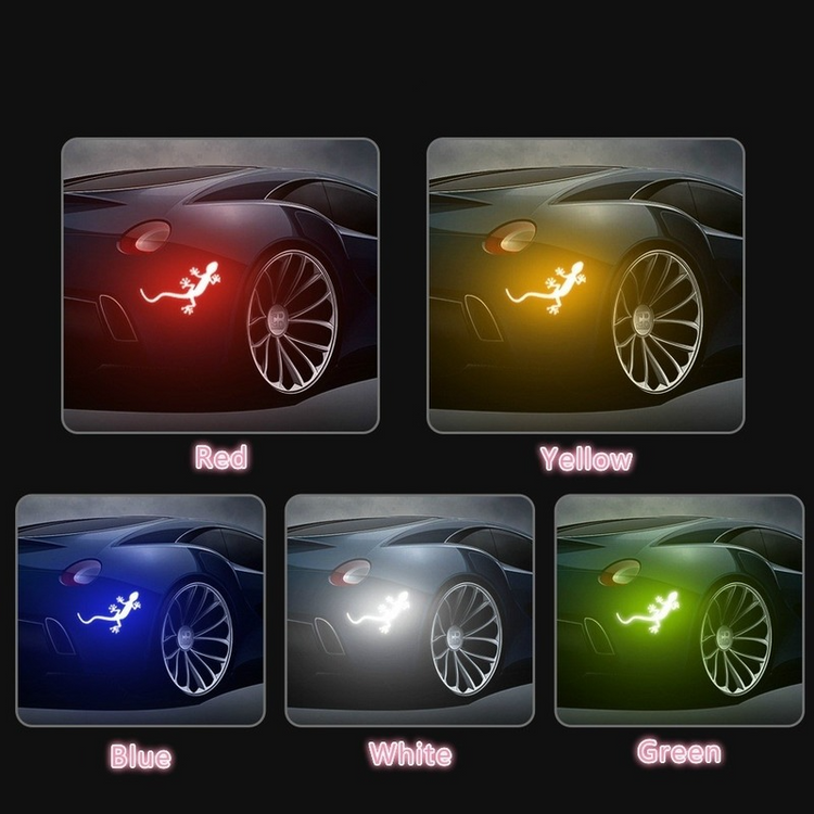 Thumbnail: Reflective Gecko Stickers Car Stickers Night Safety Driving Warning Gecko Strip