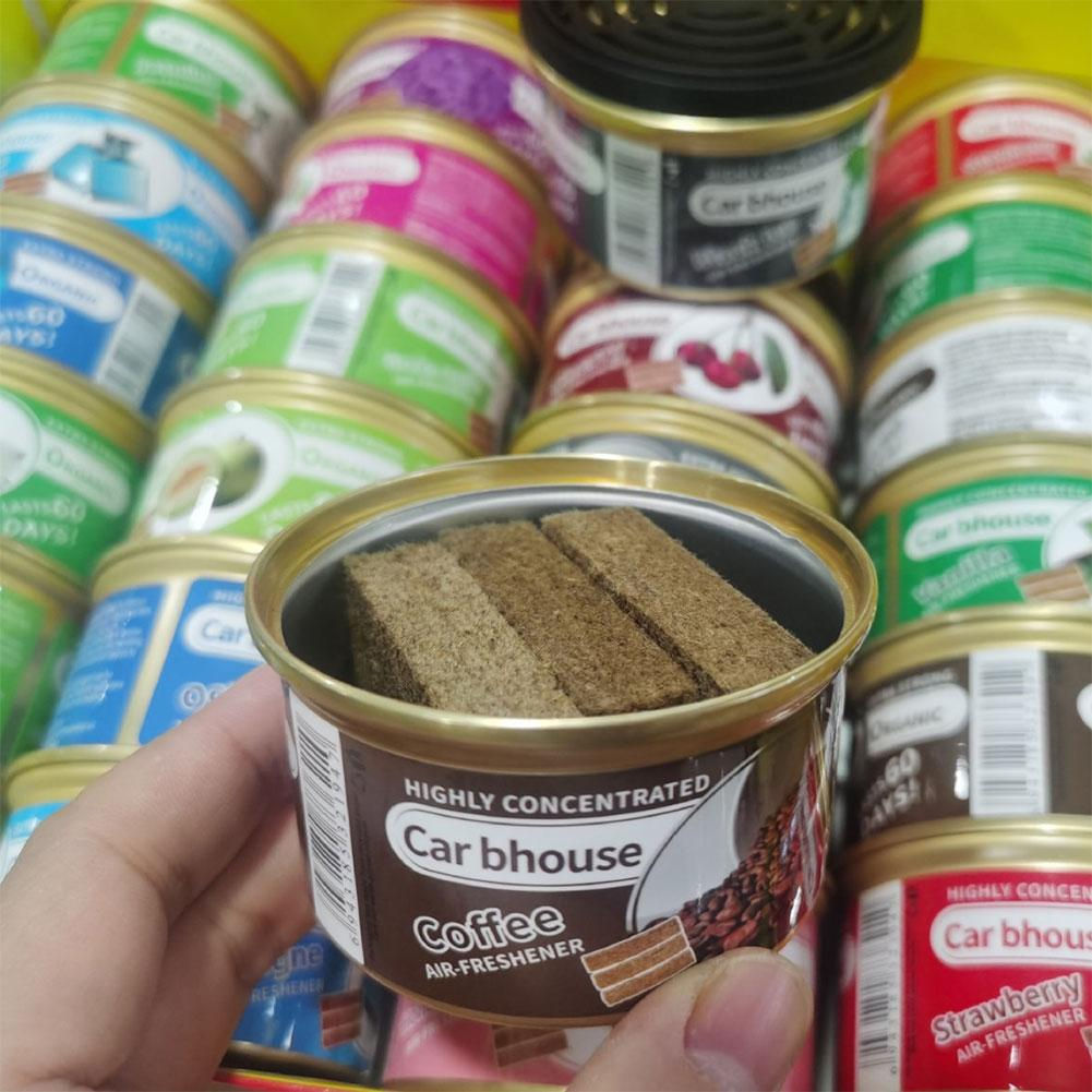 Car Air Fresheners Perfume Auto Supplies Canned Wood Blocks Coffee Flavor Explos