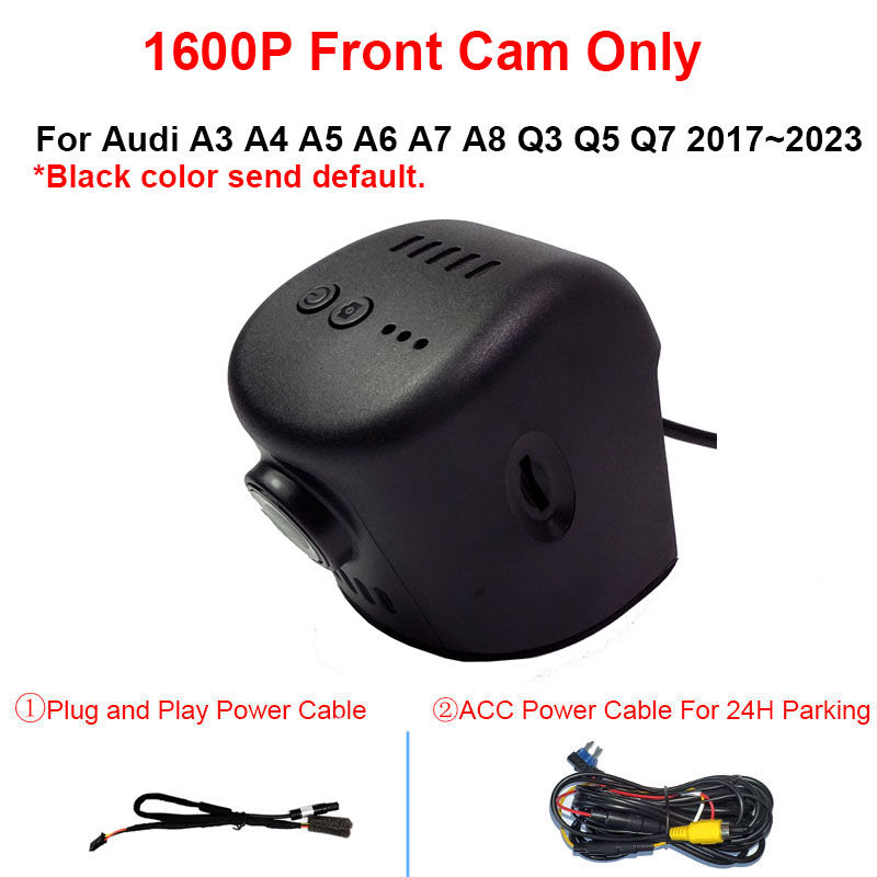 Thumbnail: 4K HD Front And Rear Cam Wifi Dash Cam For Audi A3 A4 A5 A6 A7 A8 Q3 Q5 Q7 2017