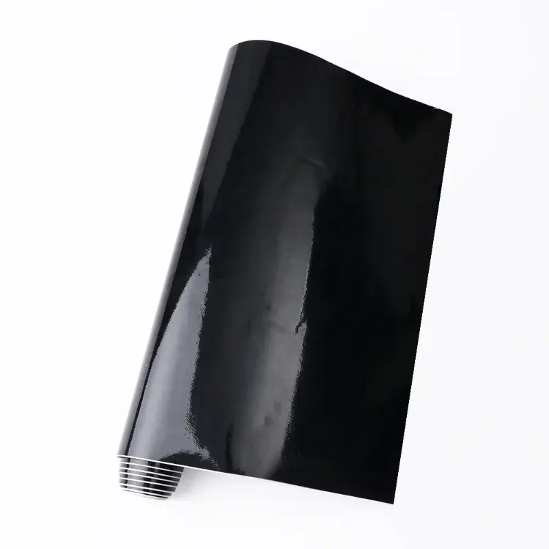Thumbnail: Gloss Black Film Car Body Vinyl Wrap Decals Self Adhesive Sticker Motorcycles Bi
