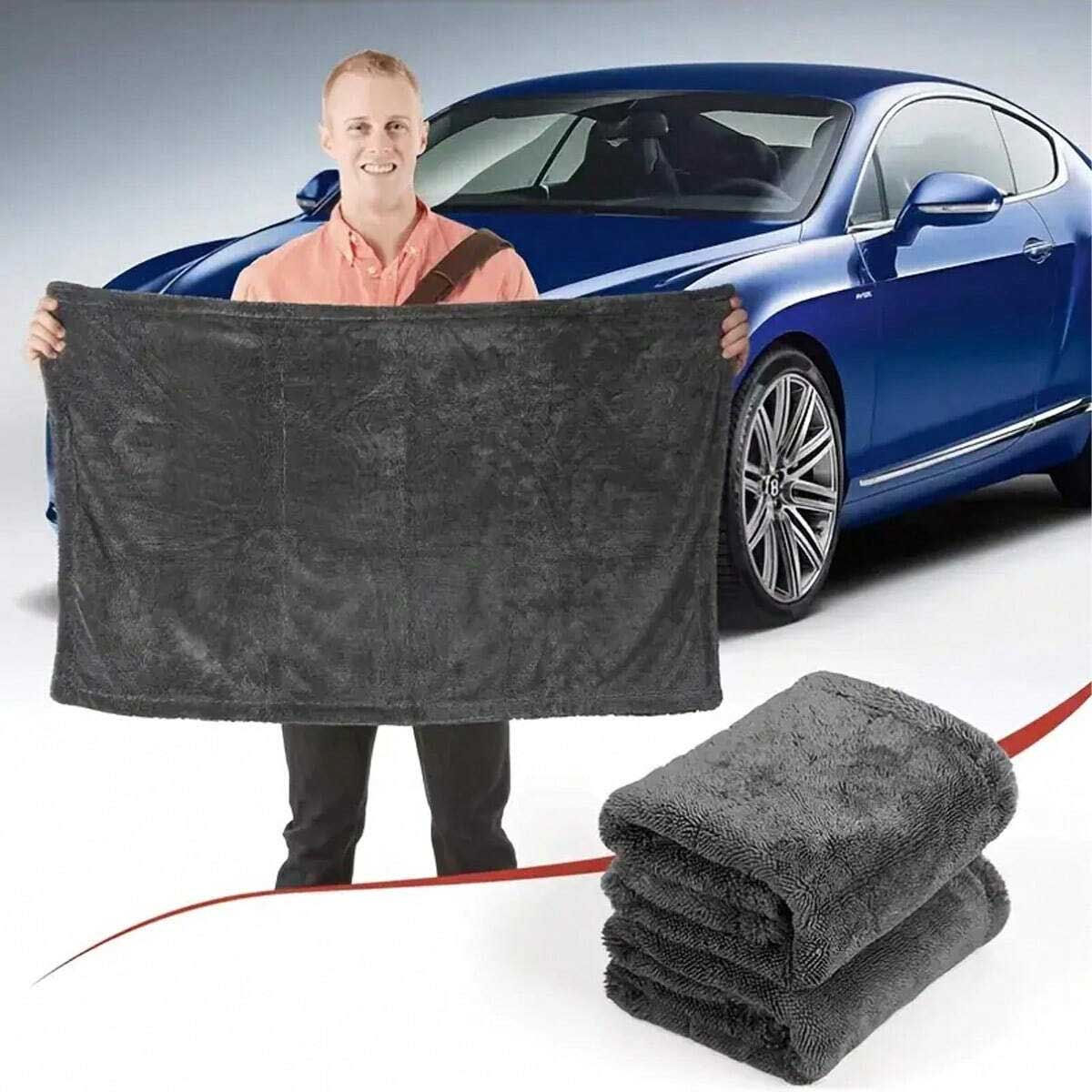 Microfiber Car Cleaning Towel - Absorbent, professional glass and vehicle detail