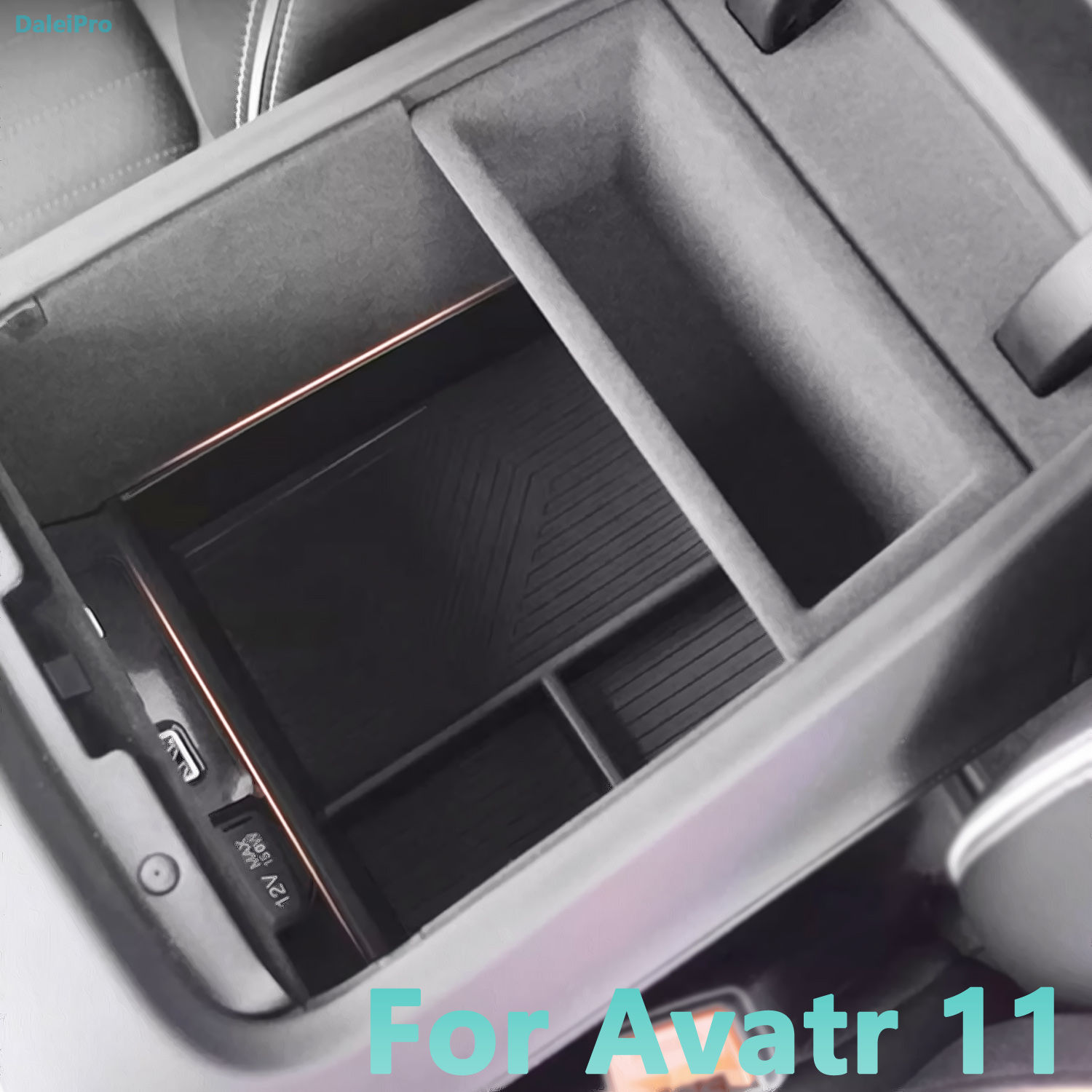 Armrest Storage Box For Avatr 11 2023 2024 Center Console Organizer Tray Layered