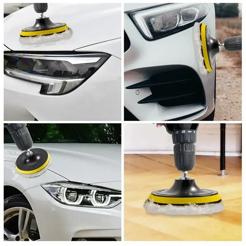 Thumbnail: 5 Inch Car Polisher Kit Car Polishing Waxing Polishing Wheel Pad for Car M10 Dri