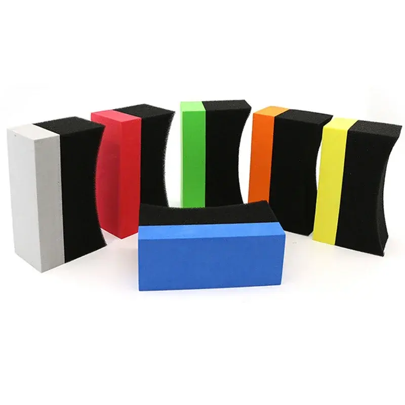 Thumbnail: 1/3Pcs Car Wheel Polishing Waxing Sponge Water Suction Sponge Pad 10x6x4cm Tyre