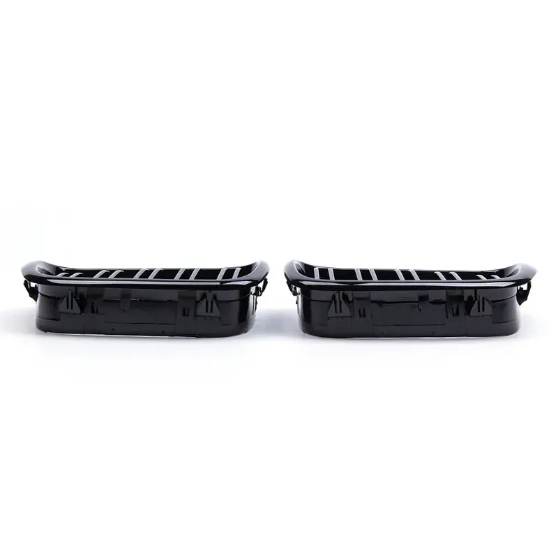 Thumbnail: Gloss Black Car Front Bumper Hood Kidney Racing Grill Dual Slat Grilles For BMW