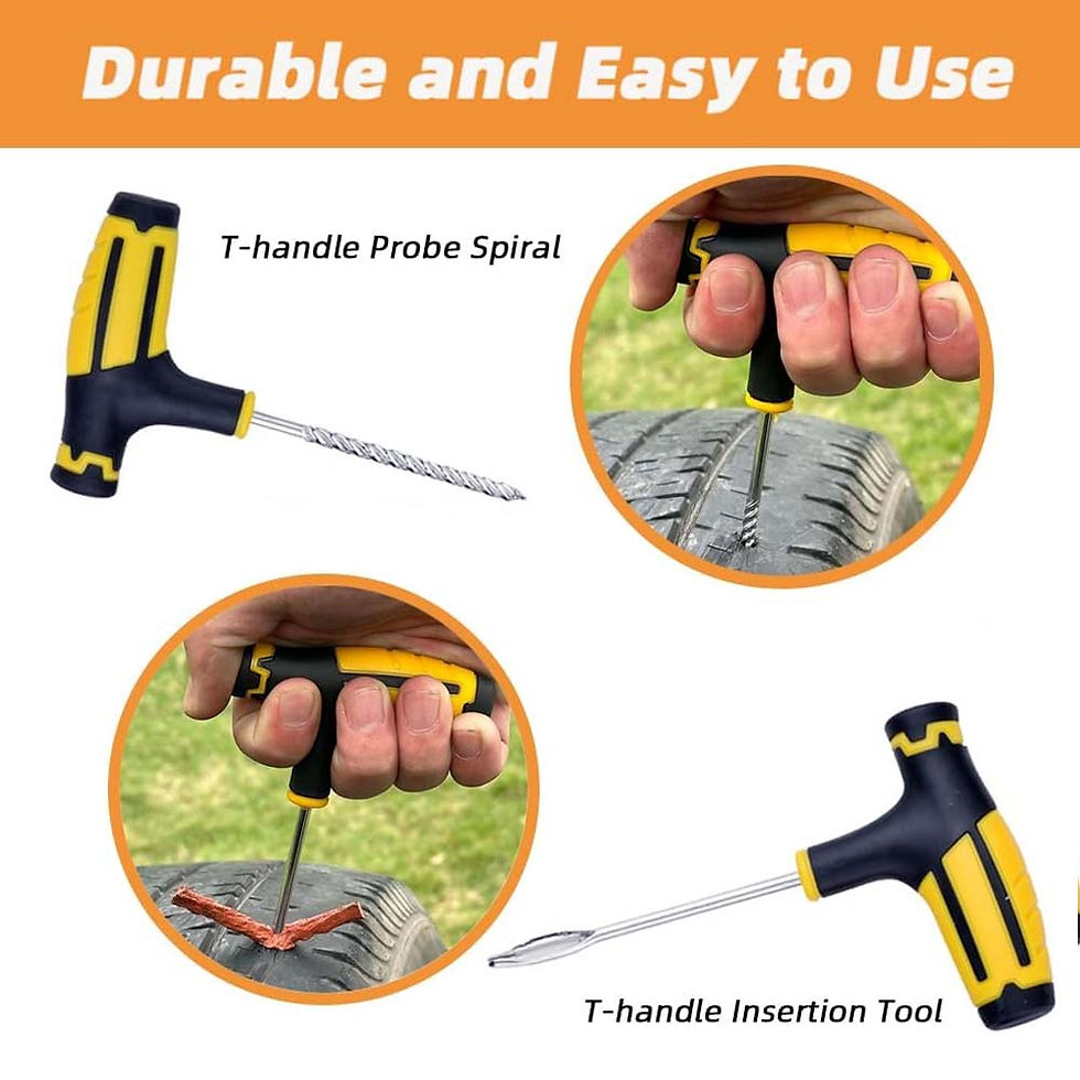 Thumbnail: Car Tire Repair Tool Tire Repair Kit Studding Tool Set Auto Bike Tubeless Tire T