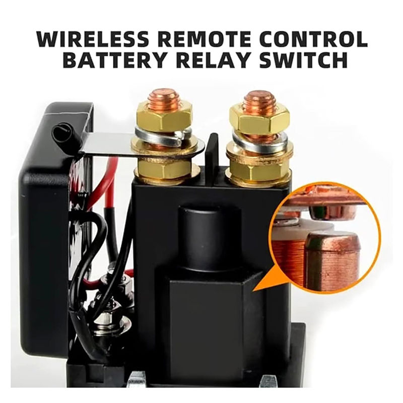 Thumbnail: Wireless Remote Battery Disconnect Switch For 12V Cars, Remote Start And Warm-Up