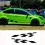 Thumbnail: Car Both Side Stickers DIY Racing Sport Styling Vinyl Decals Graphics Decor Deca