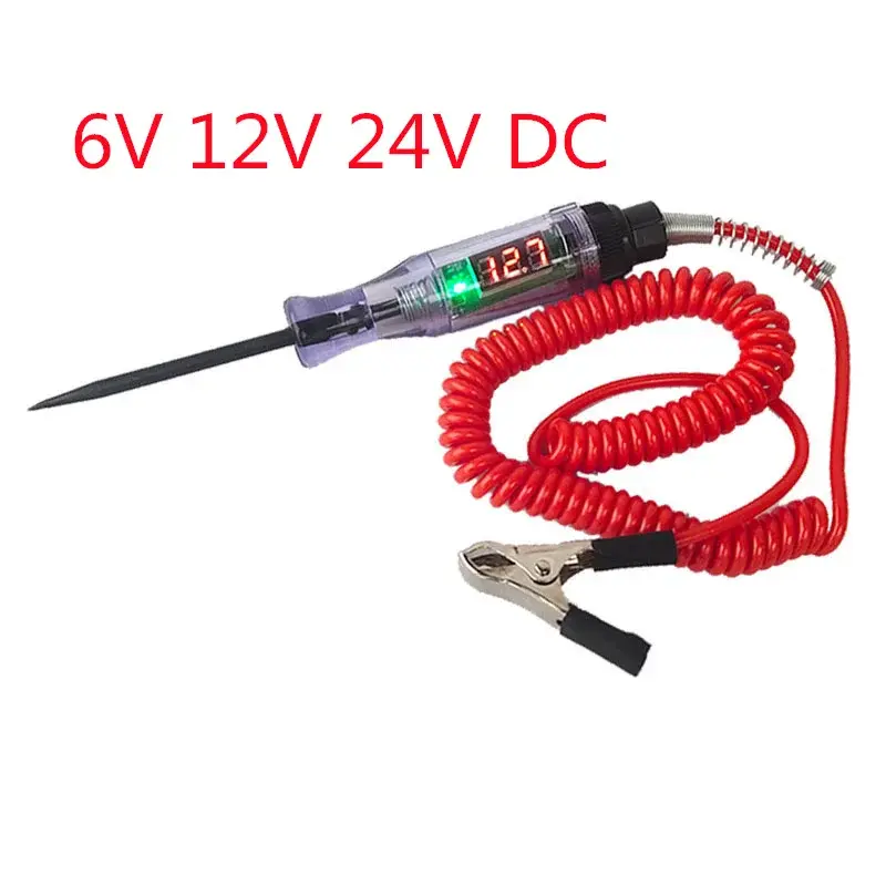 Thumbnail: Universal Digital Display Car Truck Voltage Circuit Tester Probe Pen Light Bulb